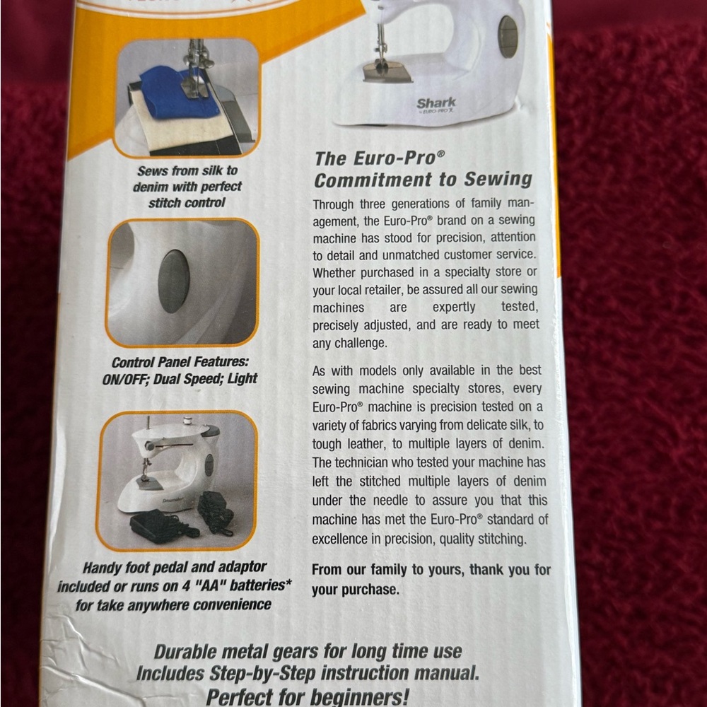 Shark Euro-Pro X Compact Sewing Machine - Picture 2 of 5